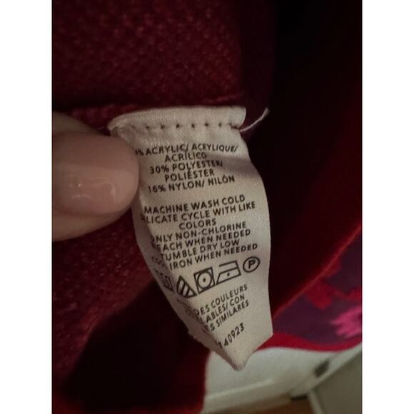 Ann Taylor Floral Jacquard Mock Neck Sweater M - Picture 4 of 5